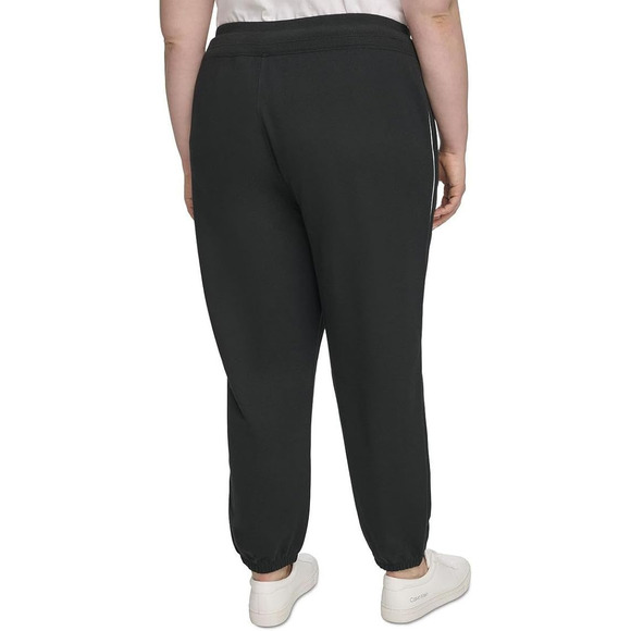 Calvin Klein Plus Black Jogger Pants - Women's Workout Bottoms - Picture 3 of 3